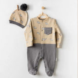 Ensemble barboteuse bébé Andywawa Little Zebra AC24159 - Image 1