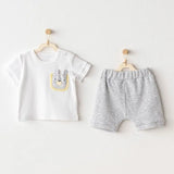 Ensemble bébé 2 pièces Andywawa – modèle AC25812 Little King Gris - Image 1