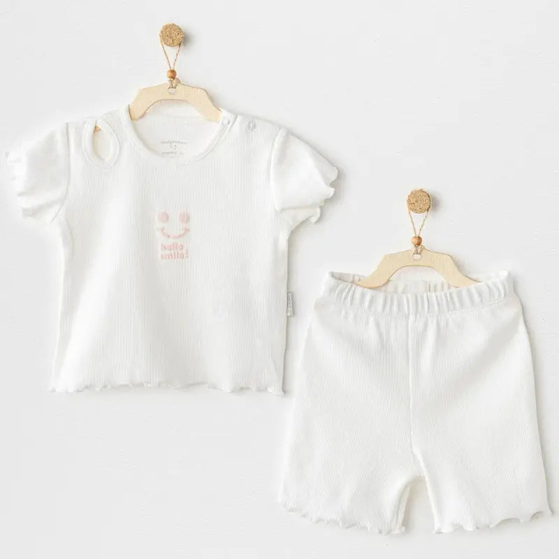 Ensemble bébé 2 pièces blanc AC25900  Andywawa - Image 2