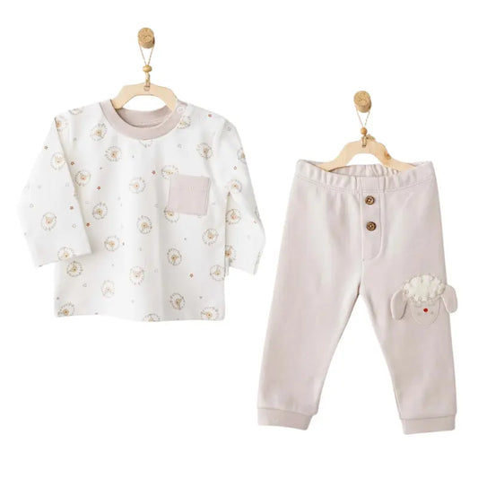 Ensemble bébé 2 pièces Tinny S Moutons AC26155 Andywawa - Image 1