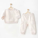 Ensemble bébé fille 2 pièces beige AC25100 - Image 1