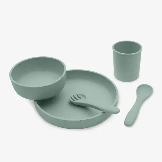 Ensemble d'alimentation 5 pièces Sauge de silicone platine - Image 3