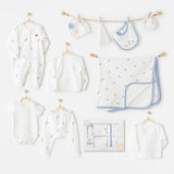 Ensemble de 10 pièces Andywawa Rainbow Baby pour la sortie de l'hôpital AC26071 Écru - Image 1