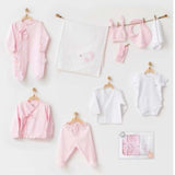 Ensemble de 10 pièces pour bébé fille rose Andywawa - Image 1