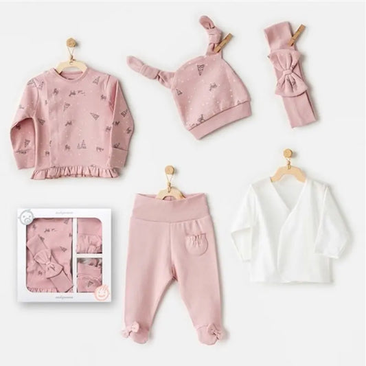 Ensemble de 5 lingettes pour nouveau-né - Andywawa AC25040 - Image 1