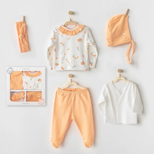 Ensemble de 5 lingettes pour nouveau-né - Andywawa - Image 1