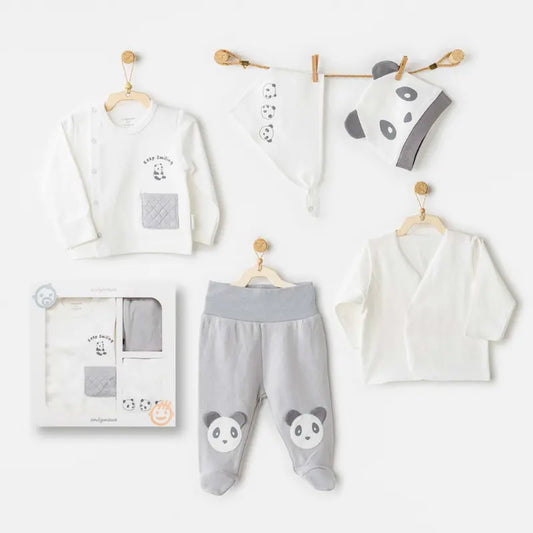 Ensemble de 5 pièces Andywawa pour la sortie de l'hôpital du bébé AC26020 - Image 1