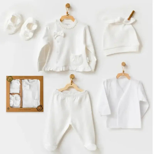 Ensemble de 5 pièces pour nouveau-né fille AC25540GOTS - Image 1