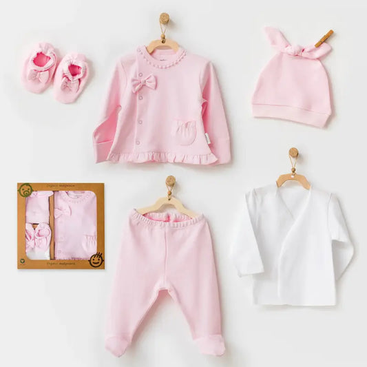 Ensemble de 5 pièces Sortie d'hôpital Rose  Ac25540 Andywawa - Image 1