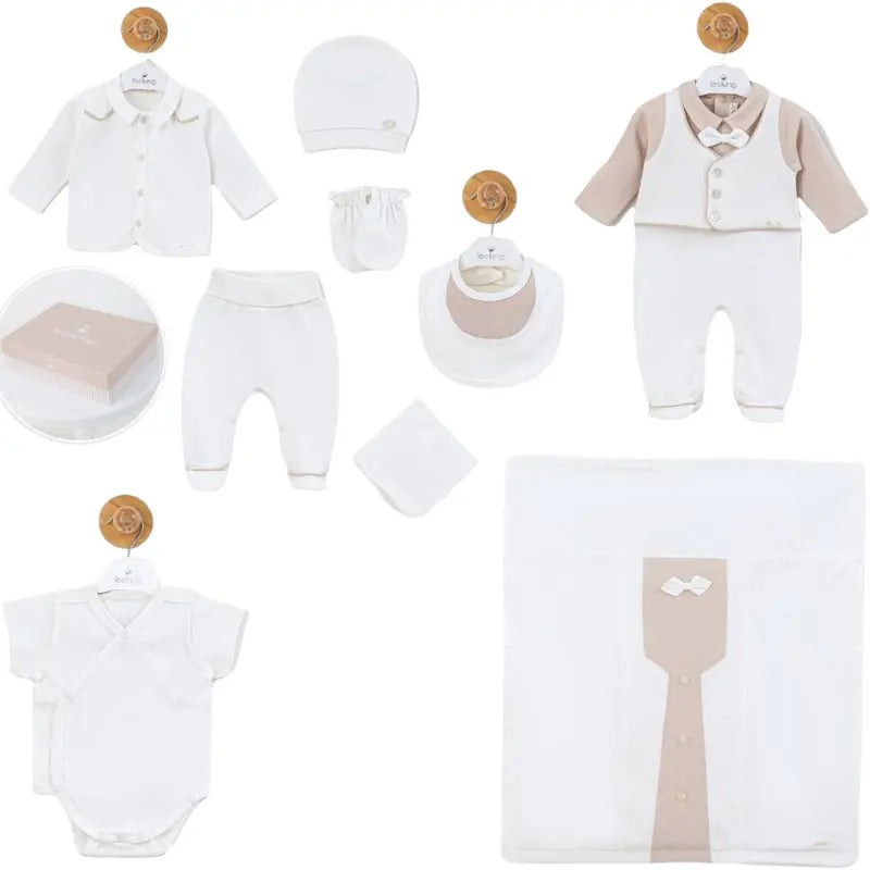 Ensemble de 9 articles Beige - leoKing - Image 1