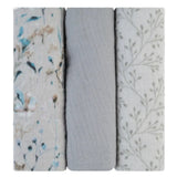 Ensemble de langes en mousseline 3 pièces 75x75 cm Gris - Image 1