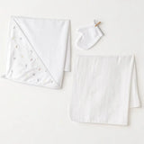 Ensemble de serviettes Andywawa Little King 3 pièces AC25815 Blanc - Image 1