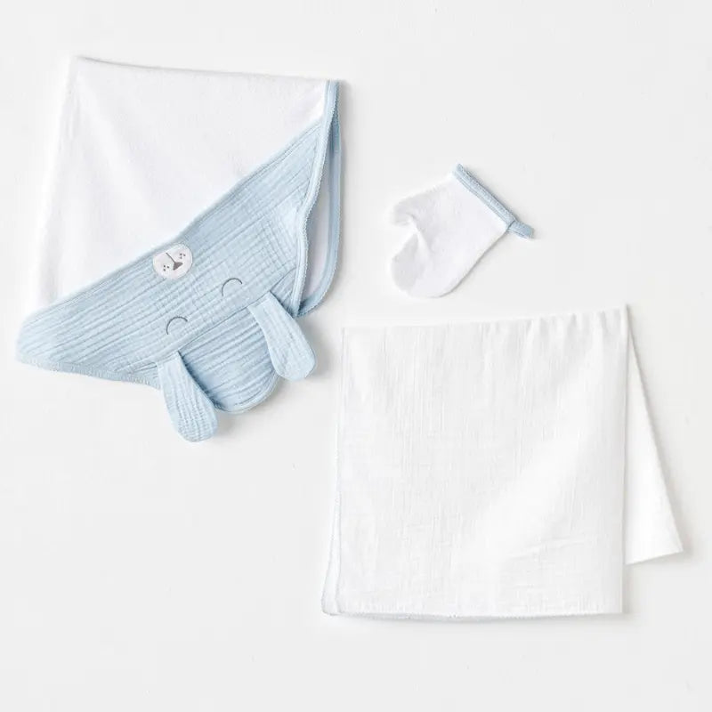 Ensemble de serviettes pour bébé garçon 3 pièces AC25875 - Image 1
