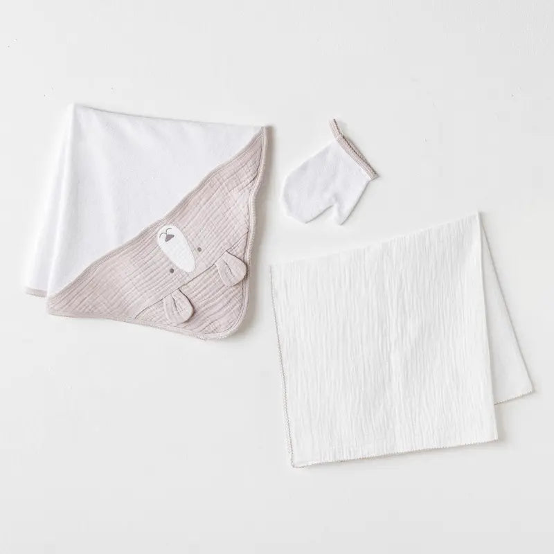 Ensemble de serviettes pour bébé garçon 3 pièces AC25877 - Image 1