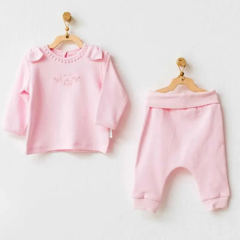 Ensemble Fille 2 pièces pour bébé  Rose - Andywawa - Image 1