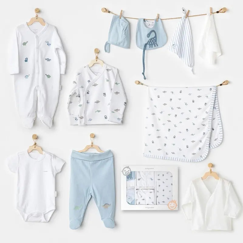 Ensemble Nouveau-né 10 pièces Dinosaure pour Bébé Garçon - Image 1