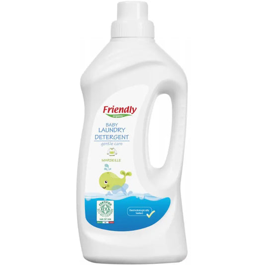 Friendly Liquide Lessive Bébé 100% Naturel 1L - Savon de Marseille - Image 1
