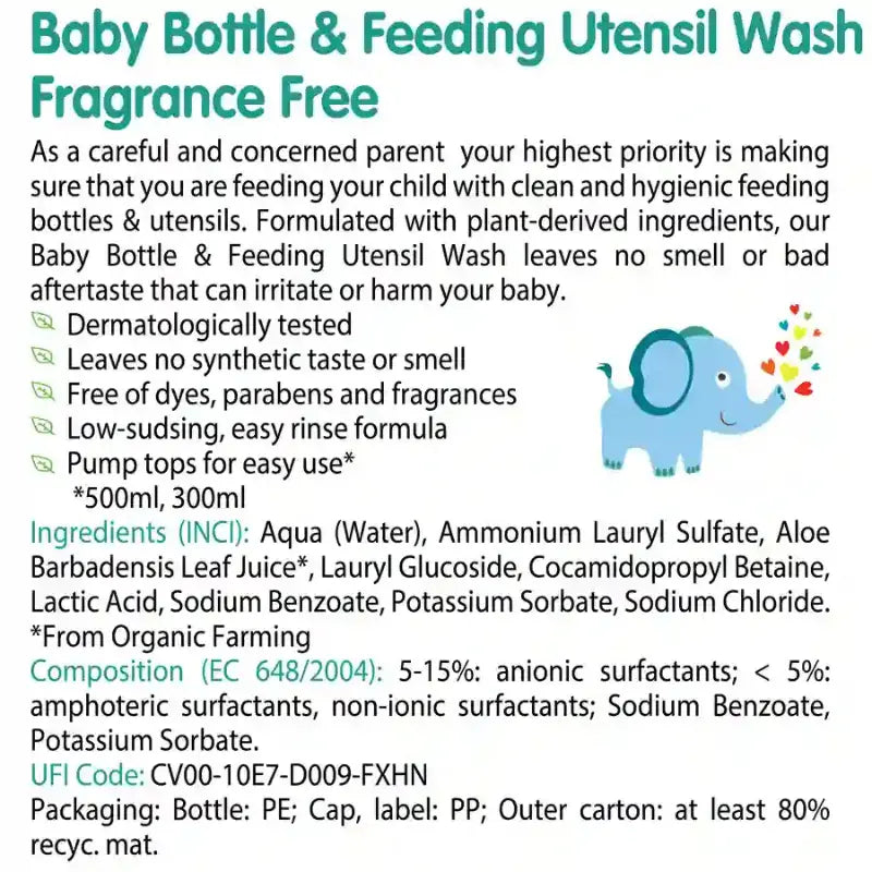 FRIENDLY ORGANIC BABY LIQUID LAVAGE BIBERON 750ml - Image 2