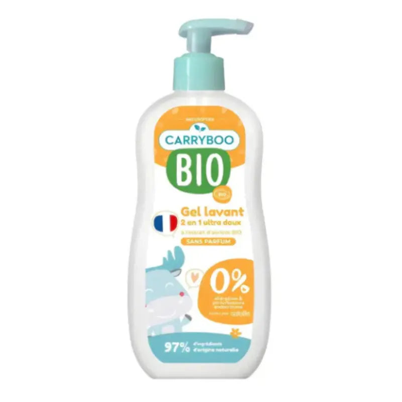 Gel lavant 2 en 1 Ultra doux à l'extrait d'abricot - Carryboo bio - Image 1