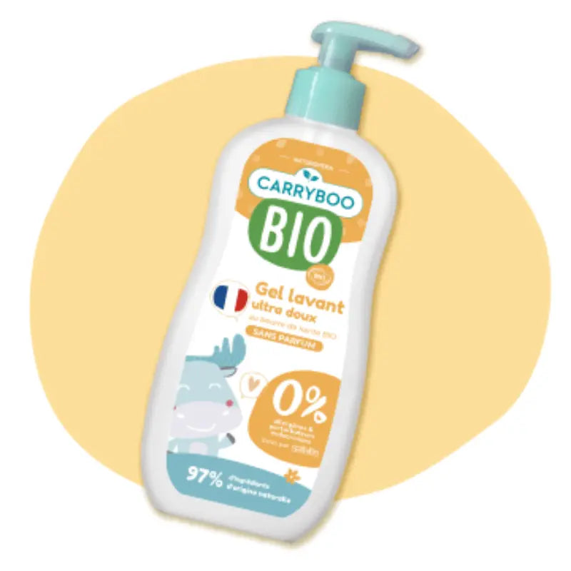 Gel lavant 2 en 1 Ultra doux à l'extrait d'abricot - Carryboo bio - Image 2