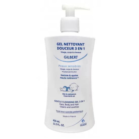 Gilbert Gel Nettoyant Douceur 3en1 Bebe 400ml - Image 1