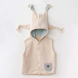 Gilet à capuche bébé garçon beige Andywawa - Image 1