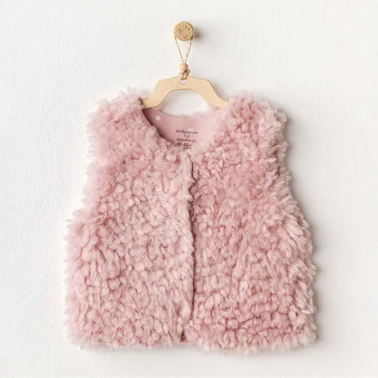 Gilet bébé fille en peluche chiot Gazelle AC25019 Andywawa - Image 1