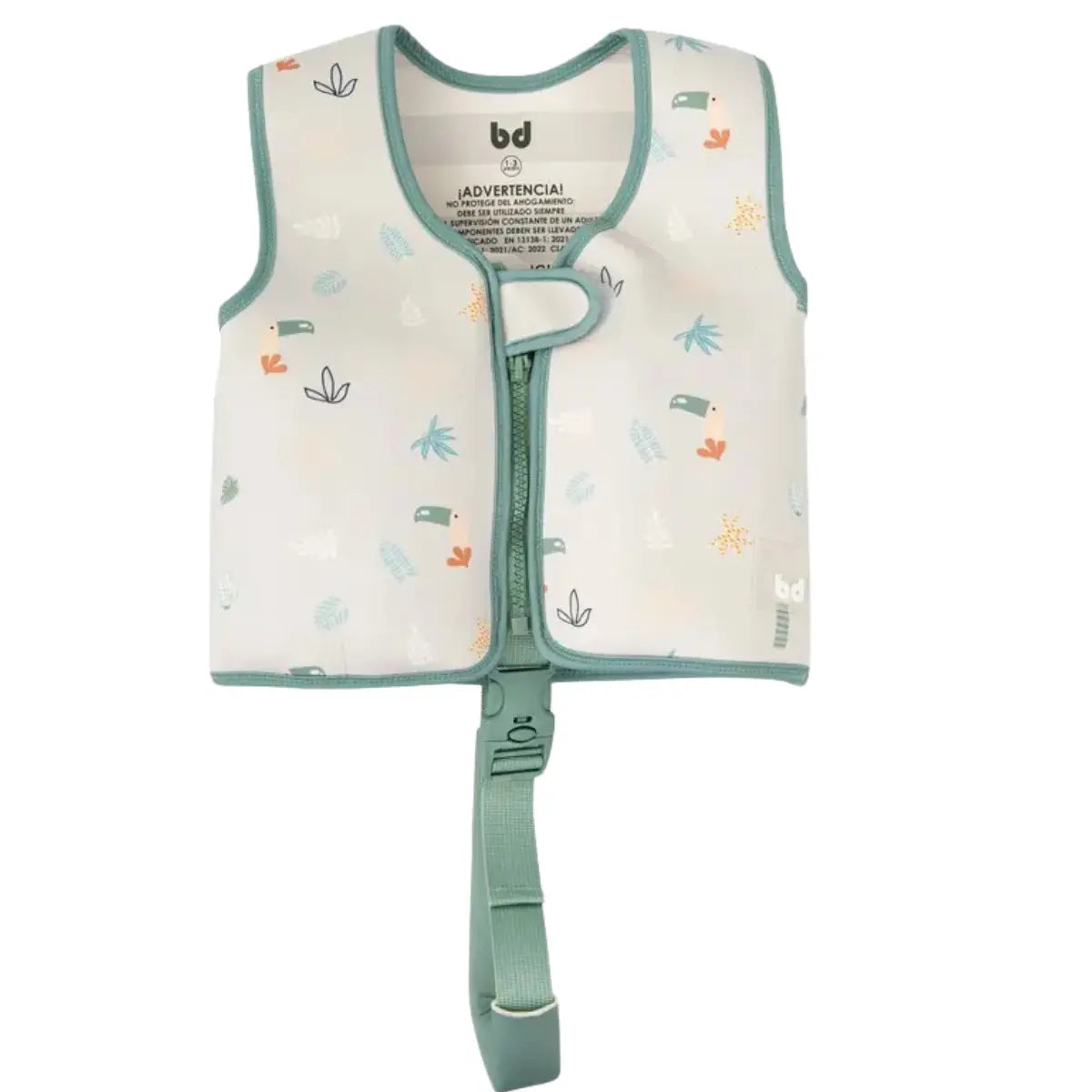 Gilet de natation bébé anti-UV UPF 50+ Bimbidreams Vert - Image 1