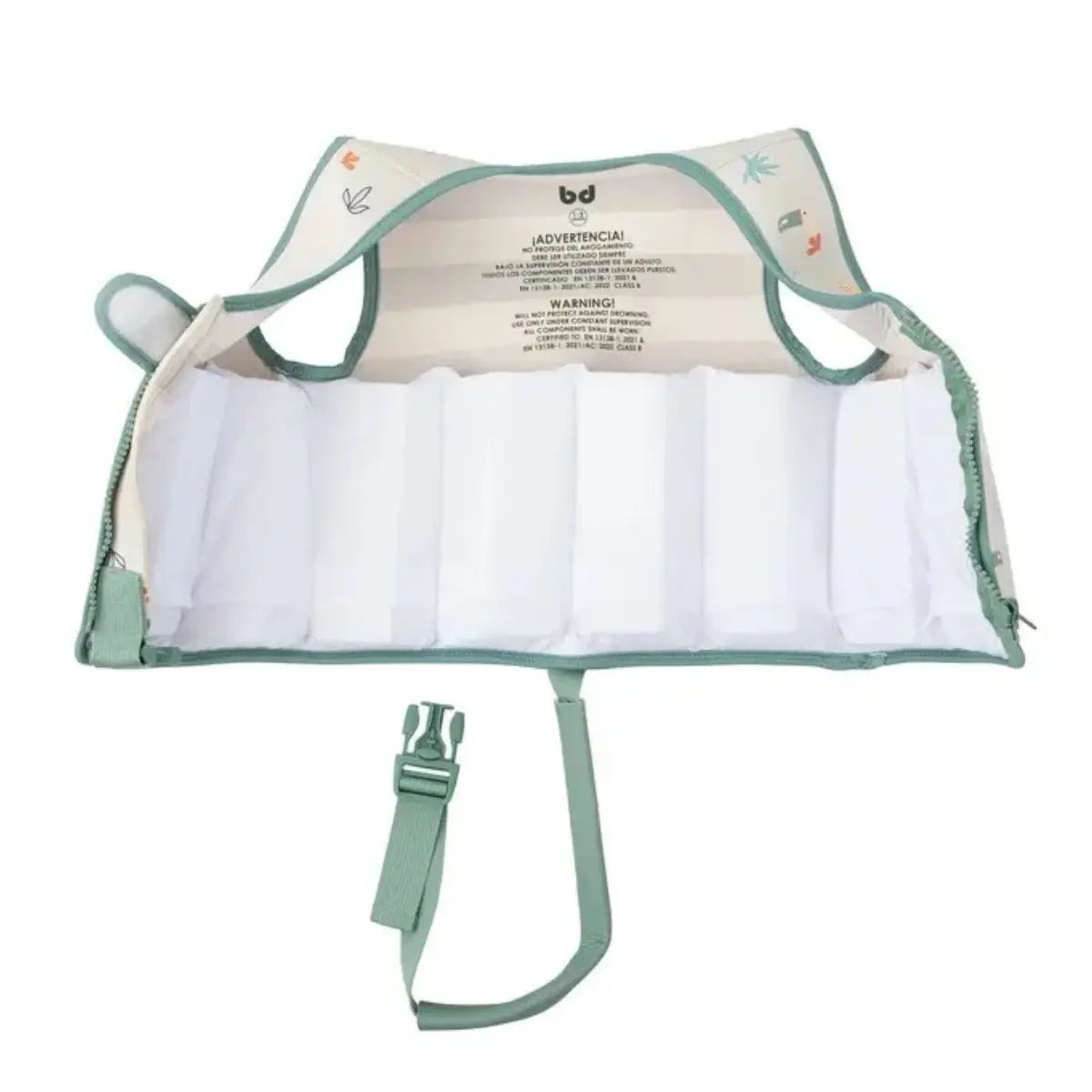 Gilet de natation bébé anti-UV UPF 50+ Bimbidreams Vert - Image 4