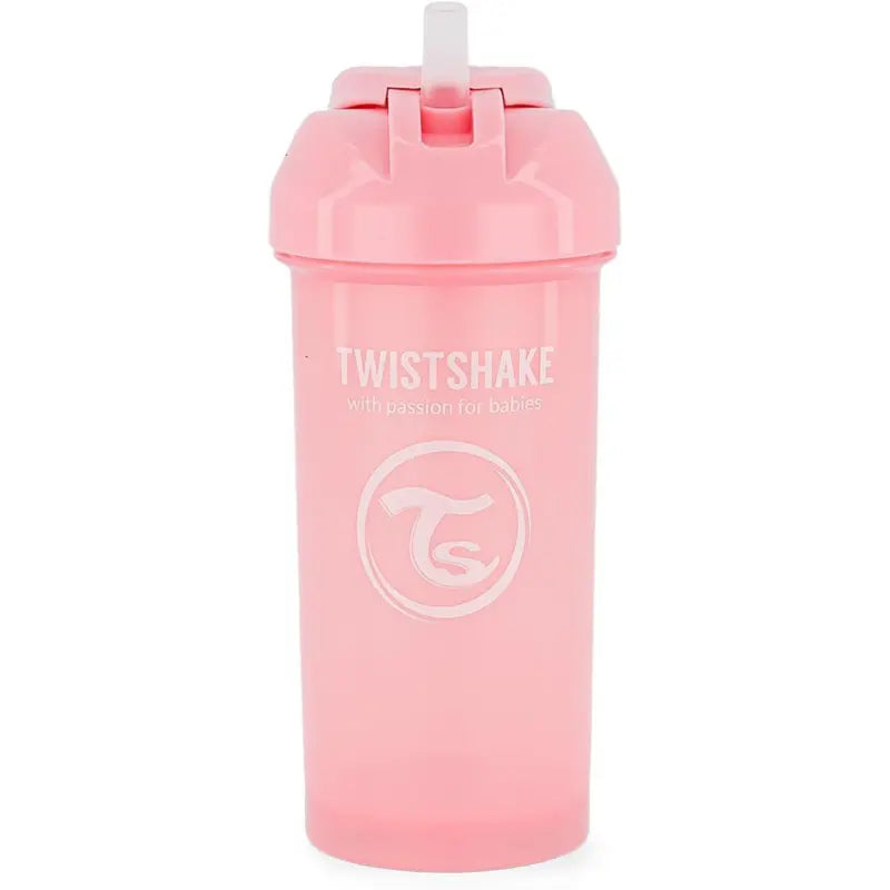 Gobelet à paille Twistshake 360 ​​ml - Rose perle - 6+m - Image 1