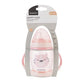 Gobelet PP avec bec verseur en silicone 200 ml Happy Face Rose - Image 2