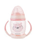 Gobelet PP avec bec verseur en silicone 200 ml Happy Face Rose - Image 3