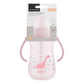 Gobelet PP avec paille en silicone 300 ml Dino World Rose - Image 2