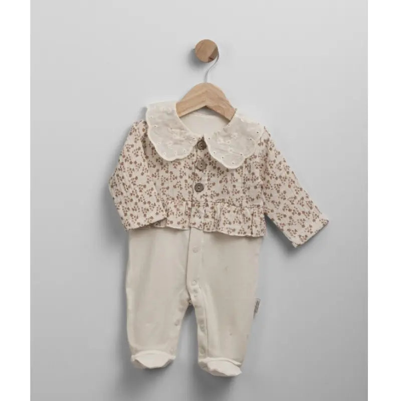 Grenouillère à motifs floraux pour bébé fille 0-6 mois - BM2310