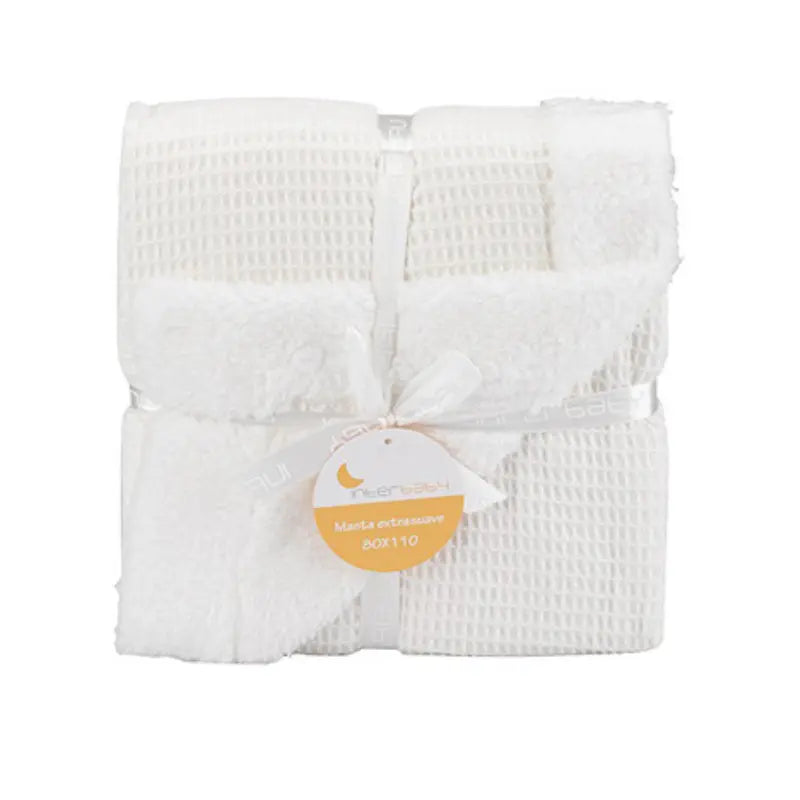Interbaby Couverture nid d’abeille beige - Image 2