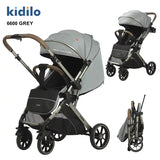 Kidilo 6600 Poussette Bébé Gris - Image 1