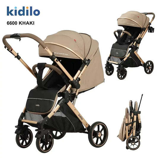 Kidilo 6600 Poussette Bébé khaki - Image 1