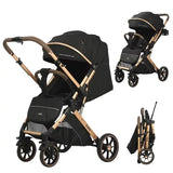 Kidilo 6600 Poussette Bébé Noir - Image 1