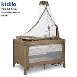 Kidilo Berceau Luxe 3 en 1 Pliable avec Moustiquaire – Lit de Voyage et Cododo T-705L - Biege - Image 1