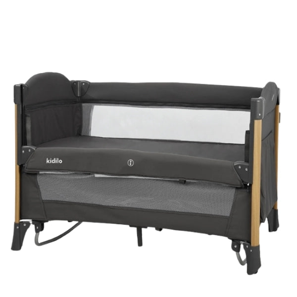 Kidilo Berceau Luxe 3 en 1 Pliable avec Moustiquaire – Lit de Voyage et Cododo T-705L - Biege - Image 2