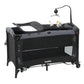 Lit Métallique Portable Pliable Multifonctionnel  - Noir - Image 1
