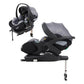 Kidilo Siège Auto Bébé KBH602B – Portable et Inclinable à Plat avec Base Isofix Gris - Image 1
