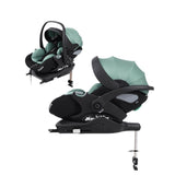 Kidilo Siège Auto Bébé KBH602B – Portable et Inclinable à Plat avec Base Isofix Vert - Image 1