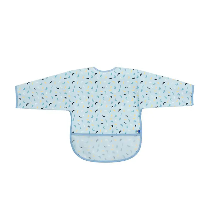Kikkaboo - Bavoir à manches longues Eva avec ramasse-miettes - Bleu - Image 1