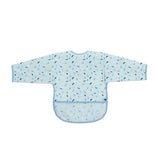 Kikkaboo - Bavoir à manches longues Eva avec ramasse-miettes - Bleu - Image 1