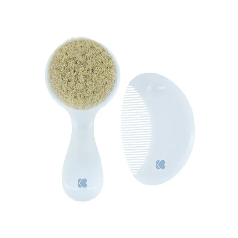 Kikkaboo Peigne et brosse à poils naturels Savanna Bleu - Image 1