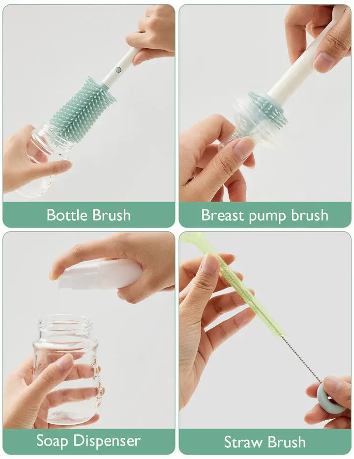 Kit de brosse à biberon Momcozy Innovative Push-Press Design - Image 3