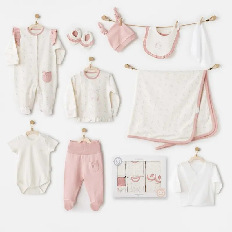 Kit de sortie d'hôpital pour bébé Andywawa 10 pièces AC26081 Écru - Image 1