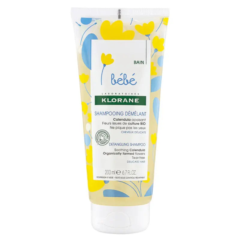 Klorane Bébé Shampooing démêlant au Calendula apaisant - 200ml - Image 1