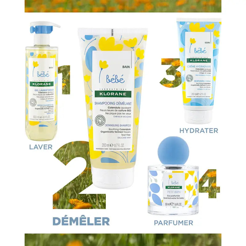 Klorane Bébé Shampooing démêlant au Calendula apaisant - 200ml - Image 4